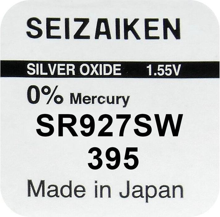 Nutritional values and ingredients Seiko 395 / SR927SW - 10 button cells (10 pcs., 60 mAh)