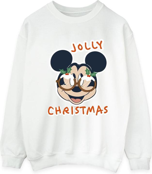 Immagine prodotto Disney Mickey Mouse Jolly Christmas Glasses Felpa Uomo (3XL)