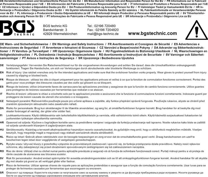 Produktbild BGS Ratschen-Ringschlüssel