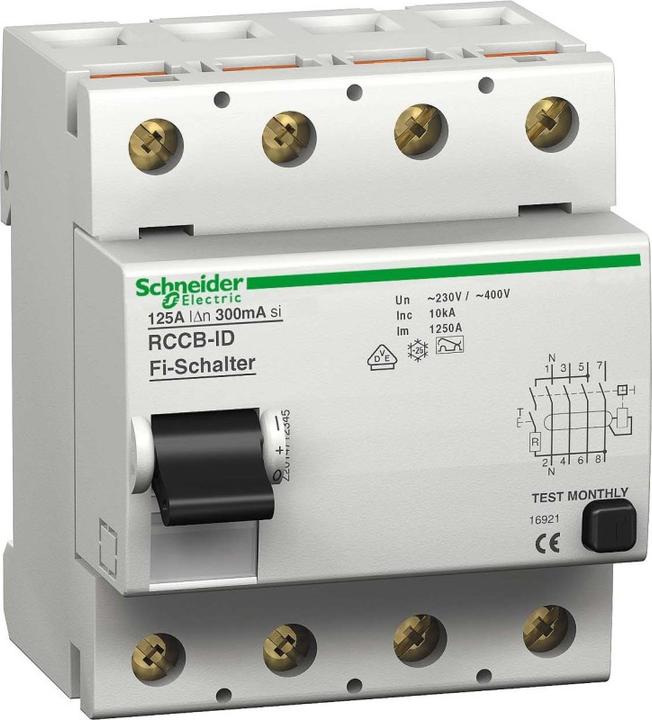 Image du produit Schneider Electric FISwitch 4P 63A 30mA Type