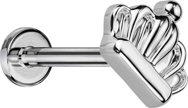 Immagine prodotto Star Piercing Micro labret filo interno argento corona argento (Titanio G23, senza ottone)