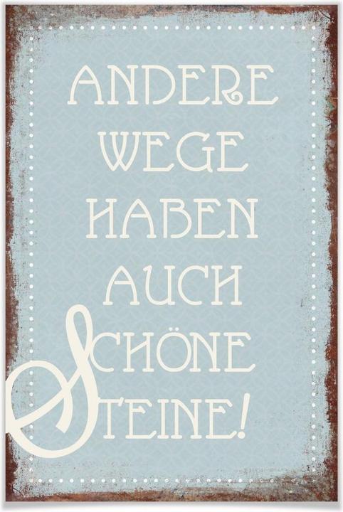 Produktbild Trenddeko Andere Wege haben auch schöne Steine (70 x 100 cm)