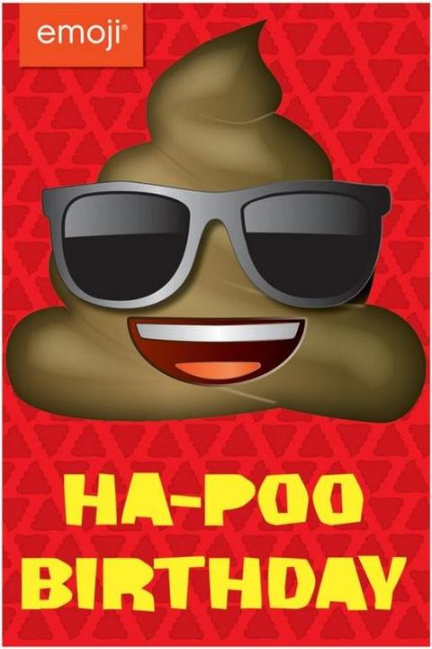 Image du produit Emoji - Carte de voeux HA-POO BIRTHDAY