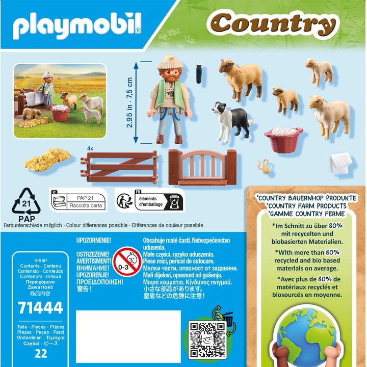 Immagine prodotto Playmobil Giovane pastore con pecore (71444, Paese Playmobil)