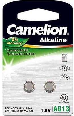 Camelion Alcalino (2 pz., LR44, 158 mAh)