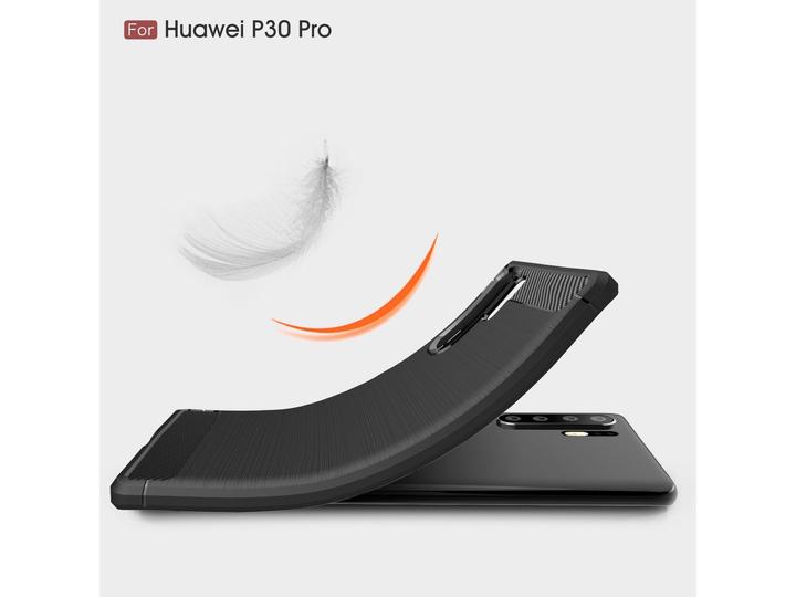 Produktbild Screenguard Huawei P30 Pro Hülle Carbon Brushed Soft TPU (Huawei P30 Pro)