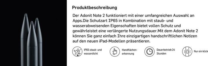 Actual product image Adonit mark 2