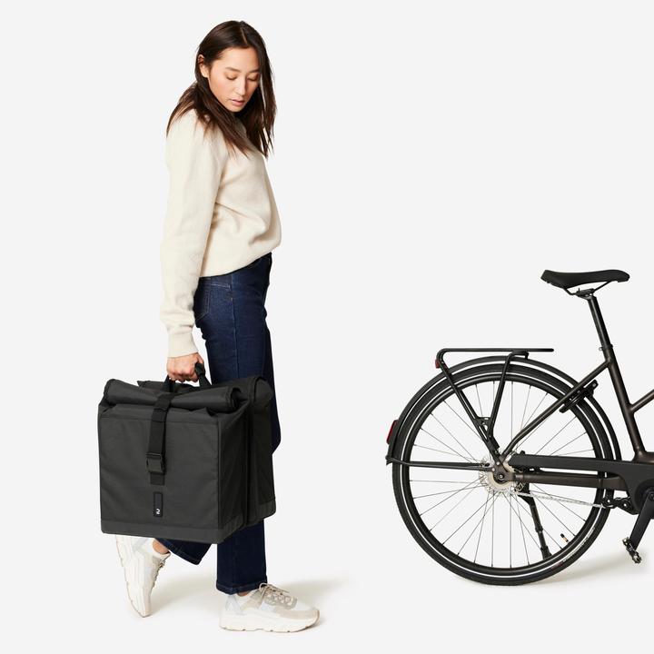 Produktbild Decathlon Doppel-Fahrradtasche 500 (20 l, Gepäckträgertasche)