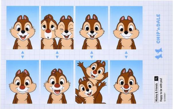Actual product image Disney Chip & Dale Fotoaufkleber Sticker Collection