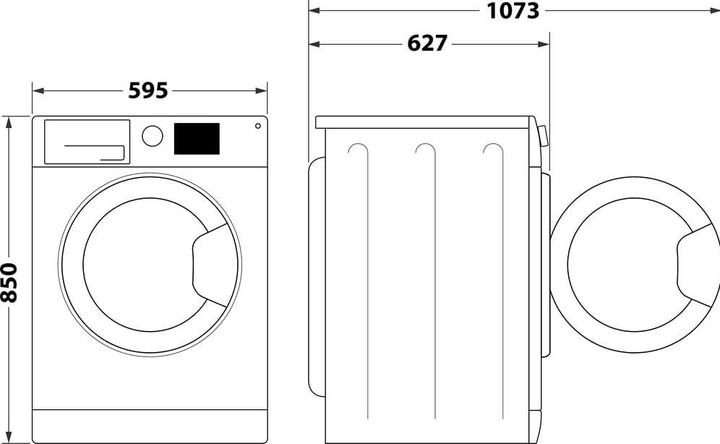 Image du produit Whirlpool FFB 9458 WV EE (9 kg, Gauche, Prise UE)