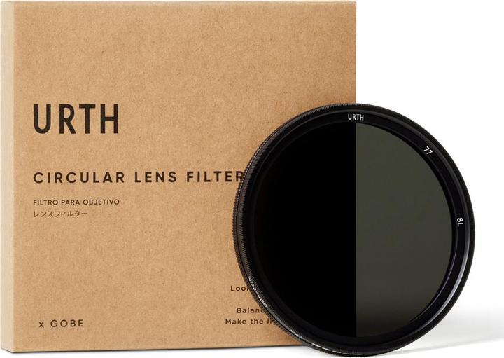 Urth Filtro ND variabile da 77 mm ND2 400 (1 8,6 stop) (Filtri grigi)