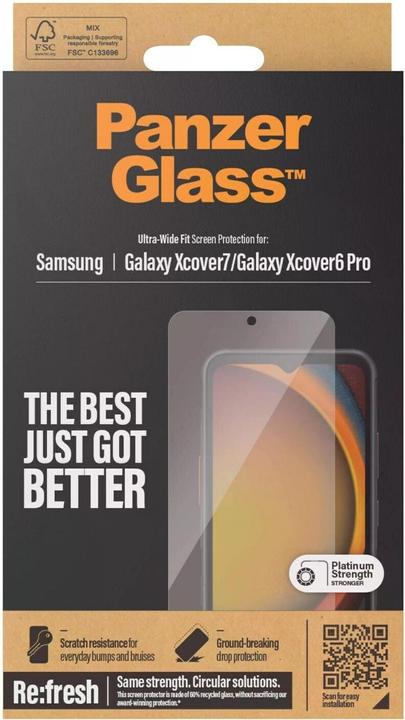 Actual product image PanzerGlass Ultra-Wide Fit (1 Piece, Samsung Galaxy XCover 6 Pro, Samsung Galaxy Xcover 7)