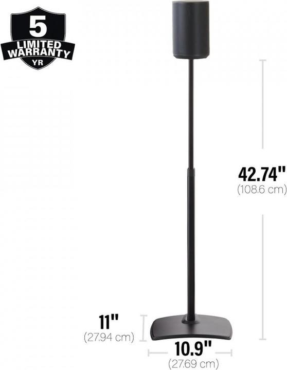 Actual product image Sanus WSSE1A1-B2 (1 pcs., Stand, Height-adjustable)