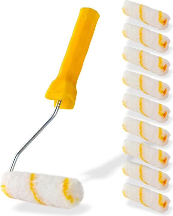 Actual product image Dema Painter's set 11 pcs. -paint roller small 10 rolls 1 hanger