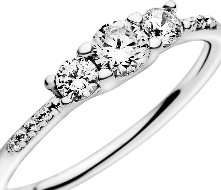 Actual product image Pandora Three clear stones ring (48)