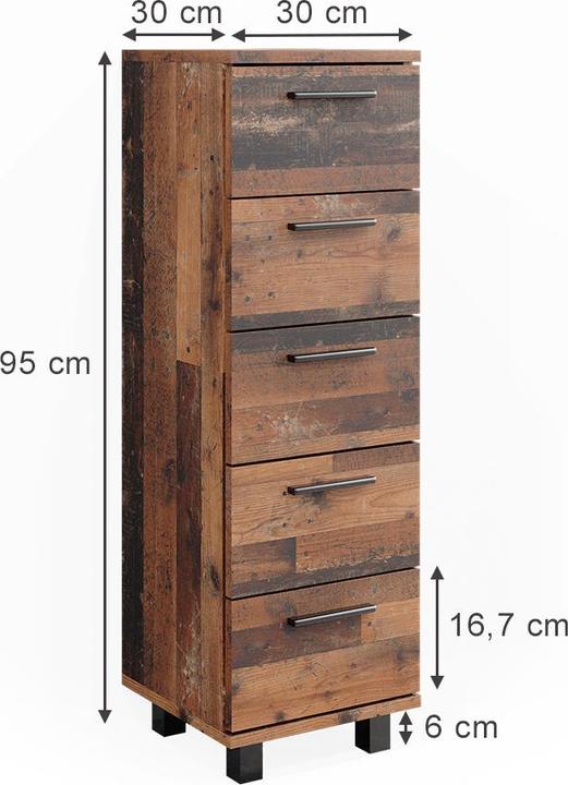 Actual product image Vicco Ilias (30 x 95 x 30 cm)