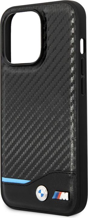 Produktbild BMW Etui BMHCP14L22NBCK iPhone 14 Pro 6,1" czarny/black Leather Carbon (Apple iPhone 14 Pro)