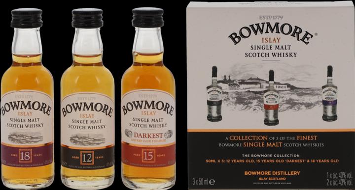 Produktbild Bowmore Collection (Single Malt, Scotch Whisky, 3 x 5 cl)