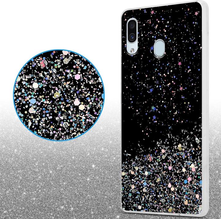 Actual product image Cadorabo TPU cover sparkling glitter (Samsung Galaxy A40)