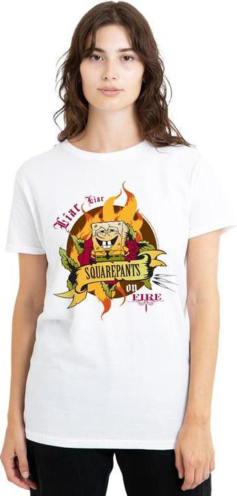 Image du produit Spongebob Squarepants - T-shirt LIAR LIAR PANTS ON FIRE - Adulte (S)