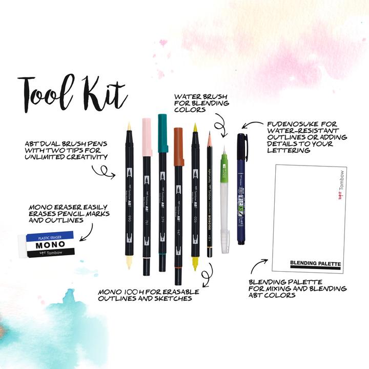 Produktbild Tombow Blended Lettering (Pink, Rosa, 6 x)