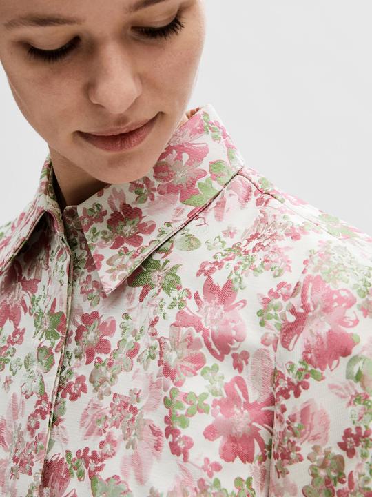 Immagine prodotto Selected Femme Camicia a maniche corte in jacquard floreale (36)