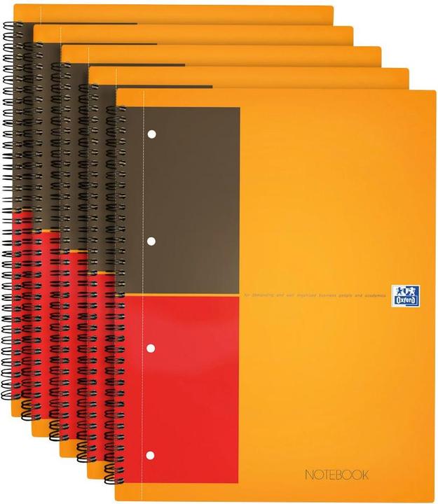 Immagine prodotto Oxford Quaderno a spirale 851080 A4 foderato Arancione (A4, Righe)