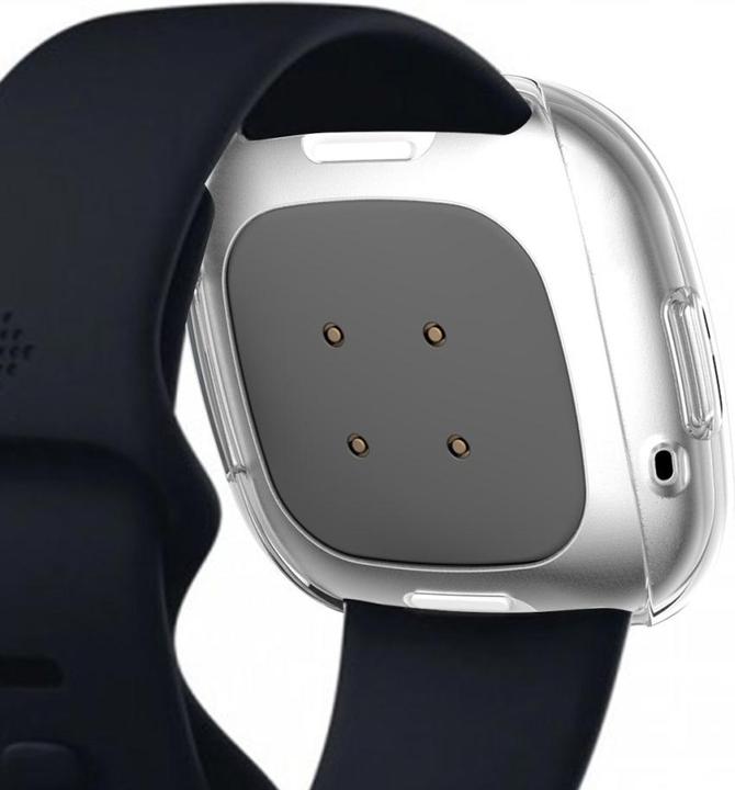 Actual product image Cover-Discount Fitbit Versa 3 / Sense - Rubber Protection Case transparent