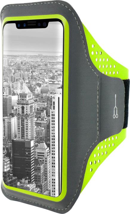 Actual product image Mobiparts Comfort Fit Sport Armband Apple iPhone X/XS Neon Green