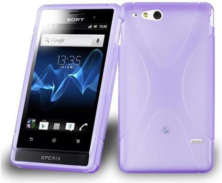Actual product image Cadorabo TPU X-Line Cover (Sony Xperia Go ST27i)