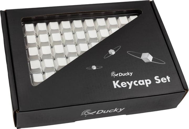 Produktbild Ducky Blank White PBT Set, Cherry-Profil - 133 Keycaps