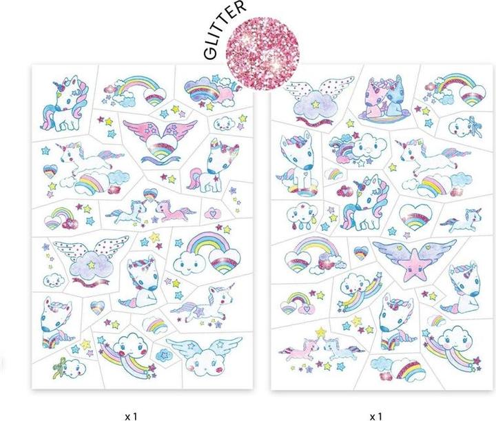 Actual product image Djeco Tattoos Unicorns
