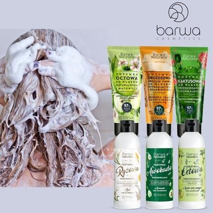 Barwa Hair Shampoo & Conditioner Deep Cleansing Moisturizing PEH Natural Vegan (480 ml)