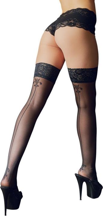 Produktbild Cottelli Collection Nahtstrümpfe mit Motiv (4)