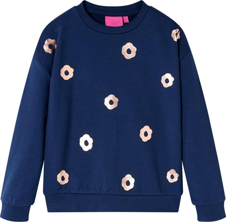 Produktbild VidaXL Kinder-Sweatshirt Marineblau 128,Material: 95 % Baumwolle. 5 (128)
