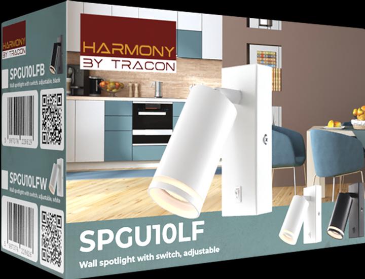 Image du produit Tracon Spot mural avec interrupteur (GU10)