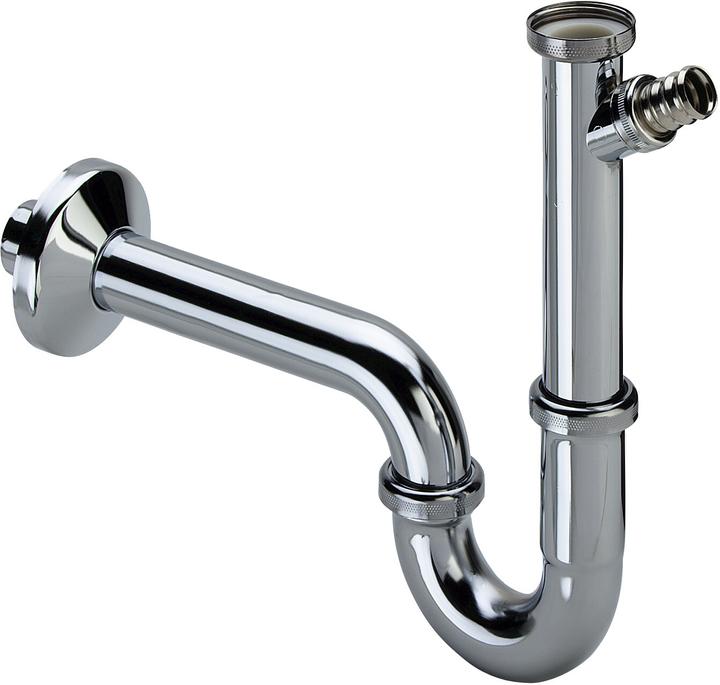 Actual product image Viega Plus odour trap DN 32 with appliance connection, chrome-plated - Model: 5611.6 (Tube siphon, 1 1/4")