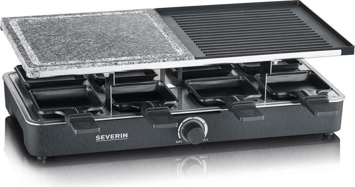 Actual product image Severin RG raclette grill with natural grill stone and grill plate