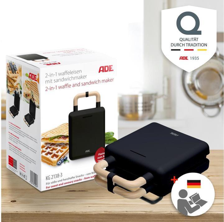 Produktbild ADE Waffeleisen Weiss