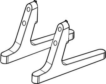 Produktbild LG ST-653T Standfuss (für One:Quick Works 55CT5WJ, 43 Zoll 109cm, 50 Zoll 127cm, 55 Zoll 139cm, 65 (65")