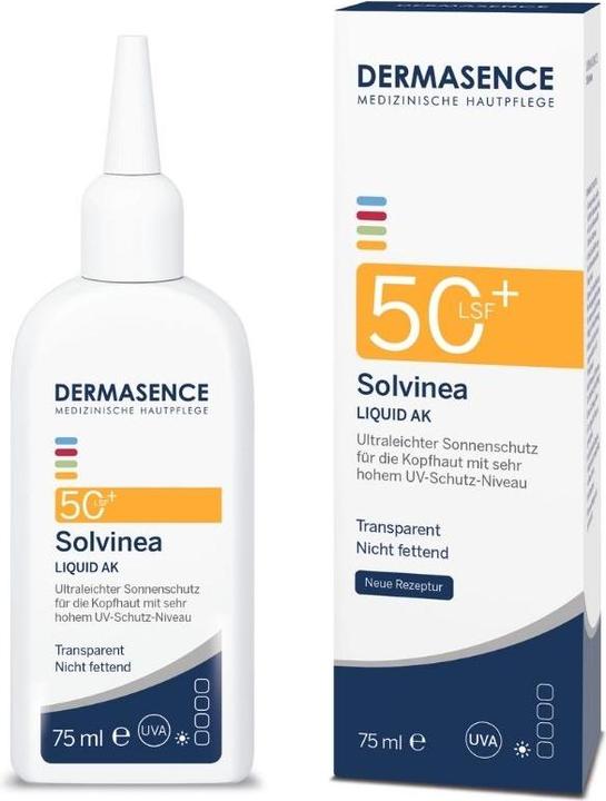 Produktbild Dermasence Solvinea Liquid AK LSF50+ 75 ml (Sonnenspray, SPF 50+, 75 ml)