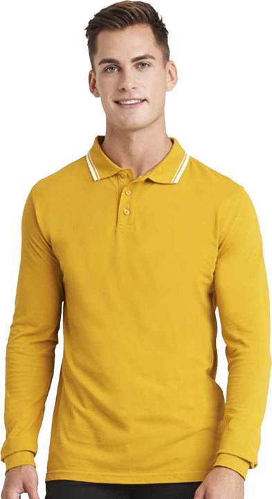 Actual product image Awdis Polo à manches longues en pointe pour hommes (L)