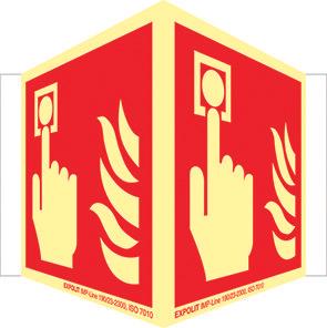 Actual product image Werkstarck Photoluminescent fire protection symbols