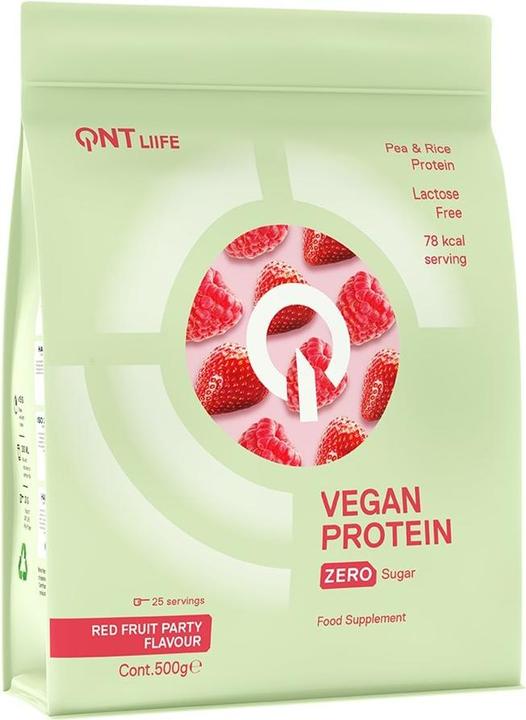 Actual product image QNT Vegan Protein Zero Sugar (Red Fruits, 1 pcs., 500 g)