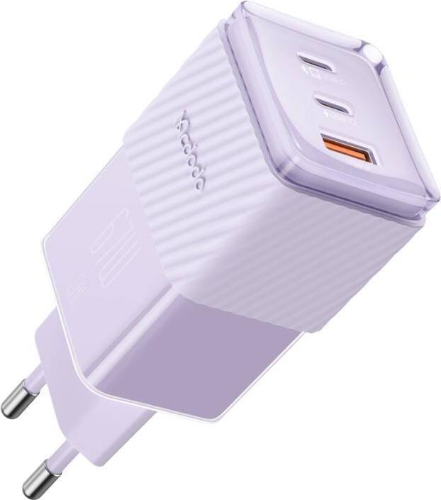 Actual product image Mcdodo GaN 67W mains charger CH-1502 2x USB-C, USB-A (purple) (67 W)