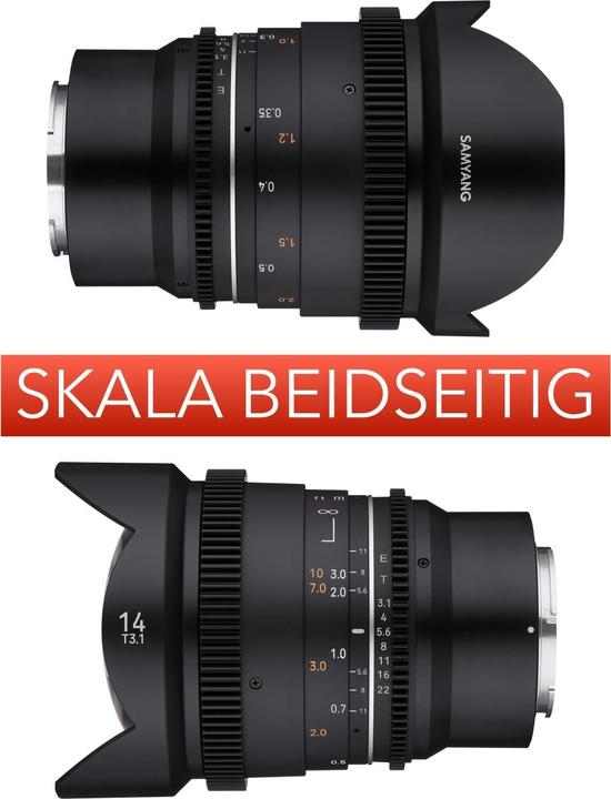 Actual product image Samyang 14mm T3.1 MK2 MFT (Micro Four Thirds, full size)