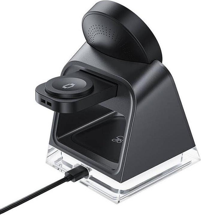 Immagine prodotto Acefast Caricabatterie induttivo E17 MagSafe 3in1 + cavo USB-A USB-C - nero (20.50 W)