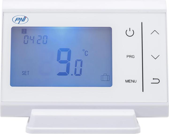 PNI CT60 radio thermostat for heating systems, illuminated display, daily programmes