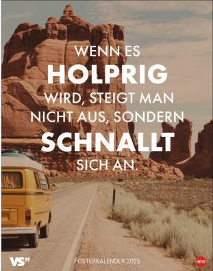 Produktbild Heye Visual Statements Posterkalender 2025 (34 x 44 cm, Harter Einband, Deutsch)
