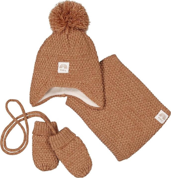 Produktbild La Redoute Collections Set aus Mütze + Snood + Fäustlingen